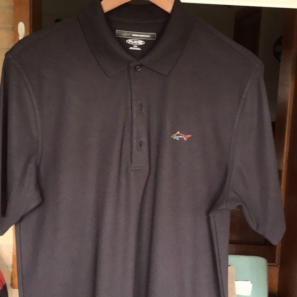 Black Greg Norman polo shirt medium